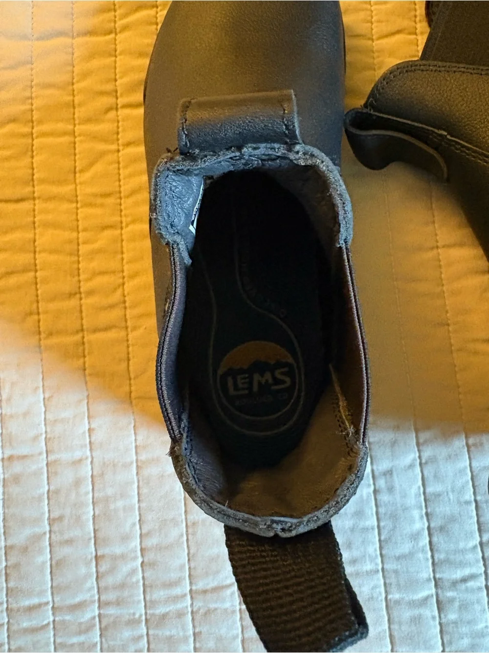 LEMS Chelsea Boots TUFF , Men’s size 7, Women’s 7.5